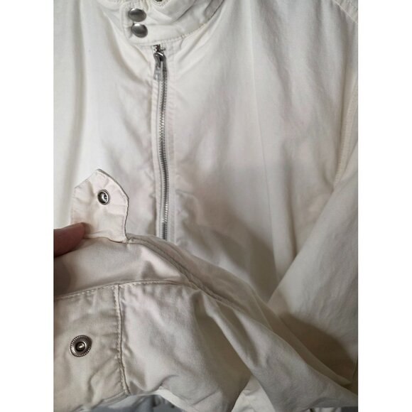 GAP Cotton Harrington Jacket XL Snow Cap White Zip Front Casual - Picture 9 of 10